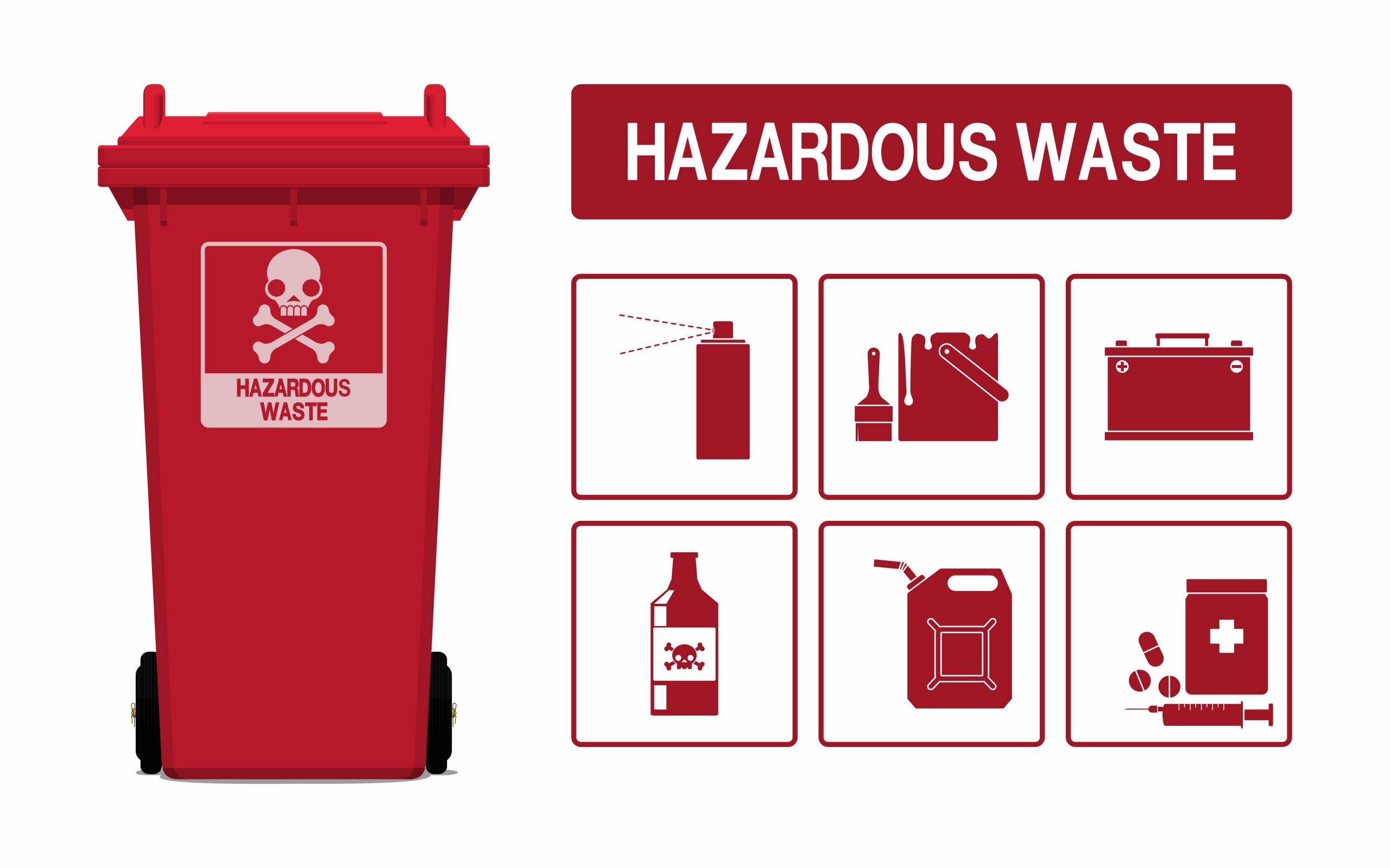 hazardous waste bin